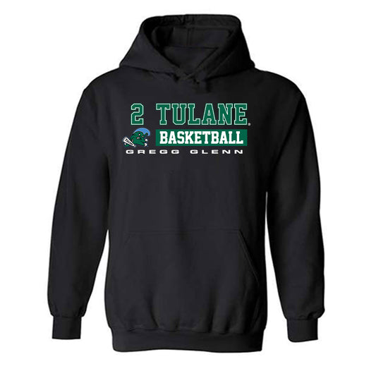 Tulane - NCAA Men's Basketball : Gregg Glenn - Classic Fashion Shersey Hooded Sweatshirt-0