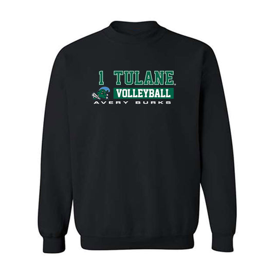 Tulane - NCAA Women's Volleyball : Avery Burks - Classic Fashion Shersey Crewneck Sweatshirt-0