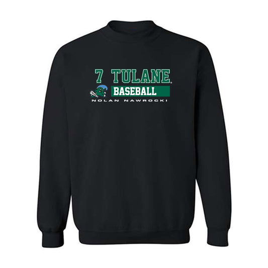 Tulane - NCAA Baseball : Nolan Nawrocki - Classic Fashion Shersey Crewneck Sweatshirt-0
