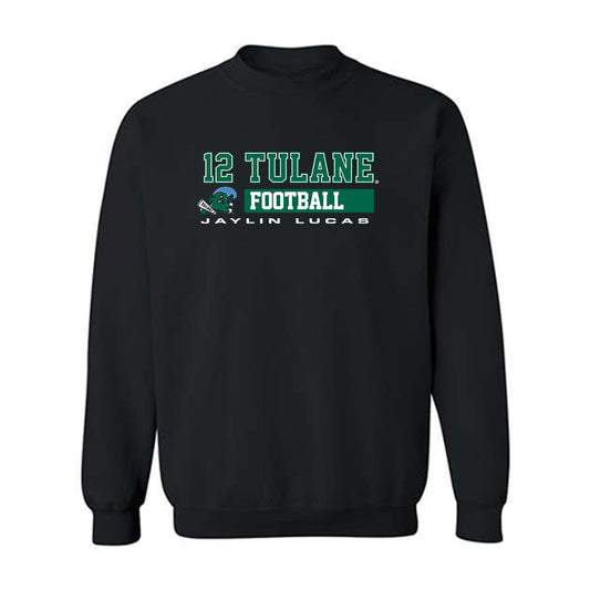 Tulane - NCAA Football : Jaylin Lucas - Classic Fashion Shersey Crewneck Sweatshirt-0