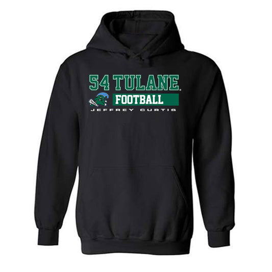 Tulane - NCAA Football : Jeffrey Curtis - Classic Fashion Shersey Hooded Sweatshirt-0