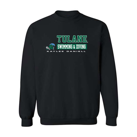 Tulane - NCAA Women's Swimming & Diving : Kaylee Daniell - Classic Fashion Shersey Crewneck Sweatshirt-0