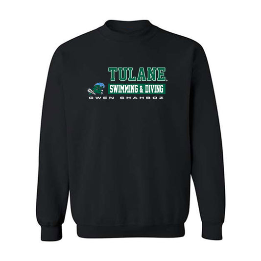 Tulane - NCAA Women's Swimming & Diving : Gwen Shahboz - Classic Fashion Shersey Crewneck Sweatshirt-0