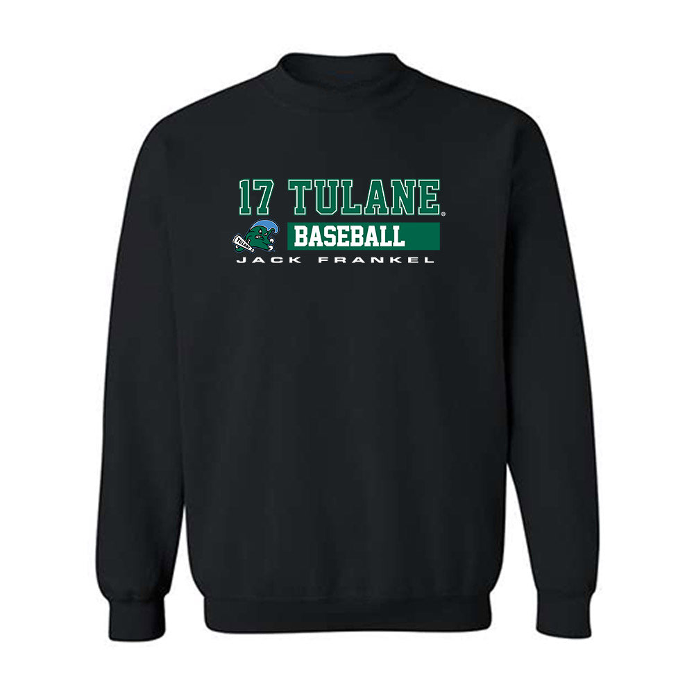 Tulane - NCAA Baseball : Jack Frankel - Classic Fashion Shersey Crewneck Sweatshirt-0