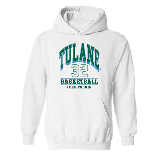 Tulane - NCAA Men's Basketball : Luke Cronin - Classic Fashion Shersey Hooded Sweatshirt-0