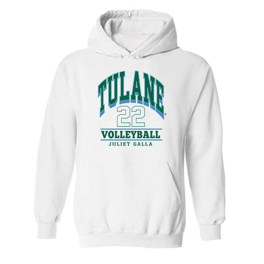 Tulane - NCAA Women's Volleyball : Juliet Galla - Classic Fashion Shersey Hooded Sweatshirt-0