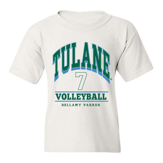 Tulane - NCAA Women's Volleyball : Bellamy Parker - Classic Fashion Shersey Youth T-Shirt-0