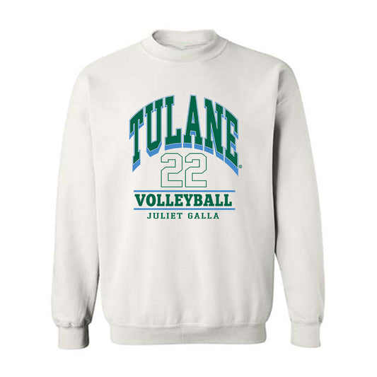 Tulane - NCAA Women's Volleyball : Juliet Galla - Classic Fashion Shersey Crewneck Sweatshirt-0