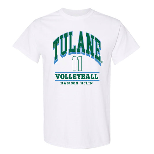 Tulane - NCAA Women's Volleyball : Madison McLin - Classic Fashion Shersey T-Shirt-0