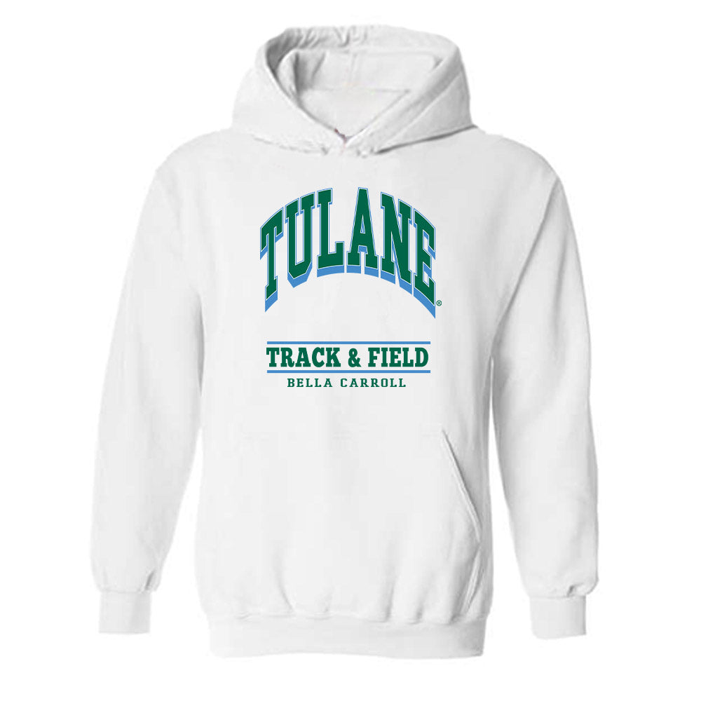Tulane - NCAA Women's Track & Field : Bella Carroll - Classic Fashion Shersey Hooded Sweatshirt-0