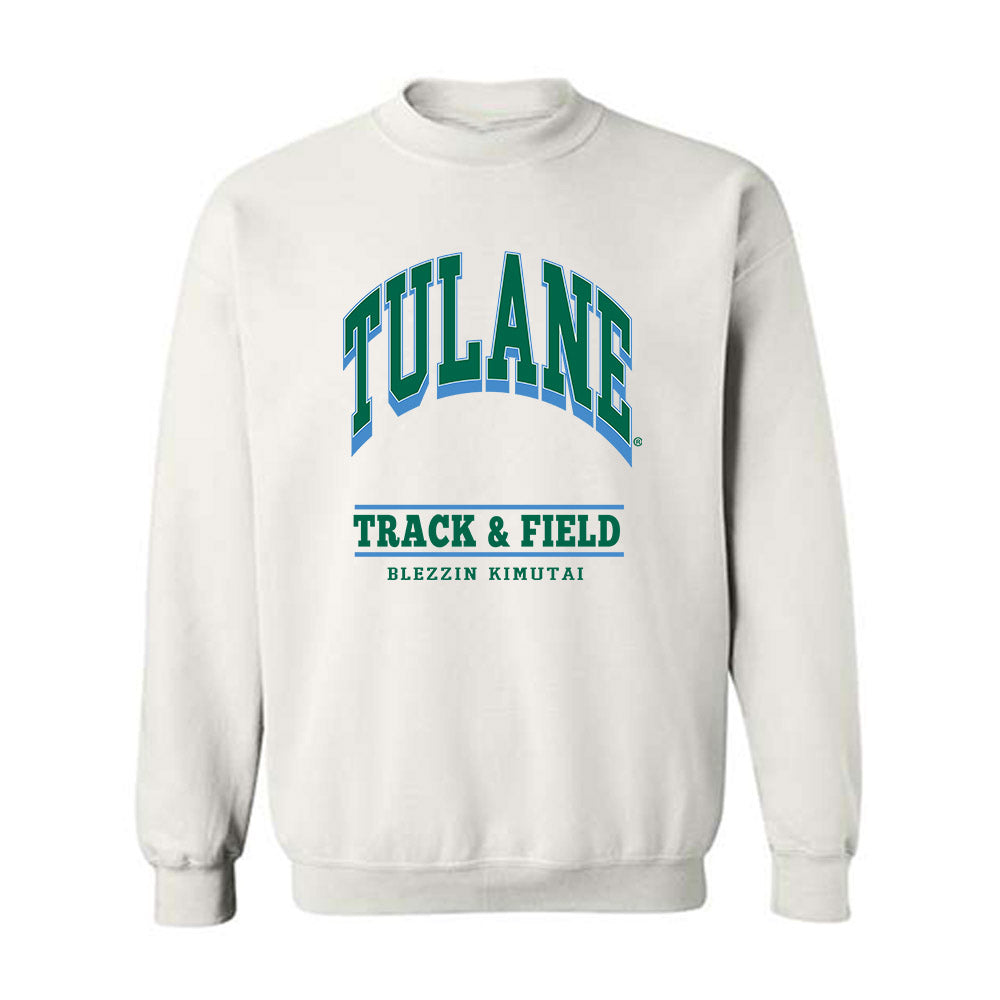 Tulane - NCAA Women's Track & Field : Blezzin Kimutai - Classic Fashion Shersey Crewneck Sweatshirt-0