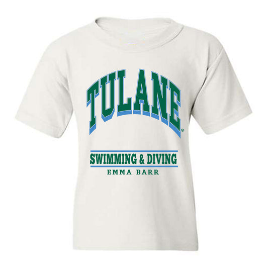 Tulane - NCAA Women's Swimming & Diving : Emma Barr - Classic Fashion Shersey Youth T-Shirt-0
