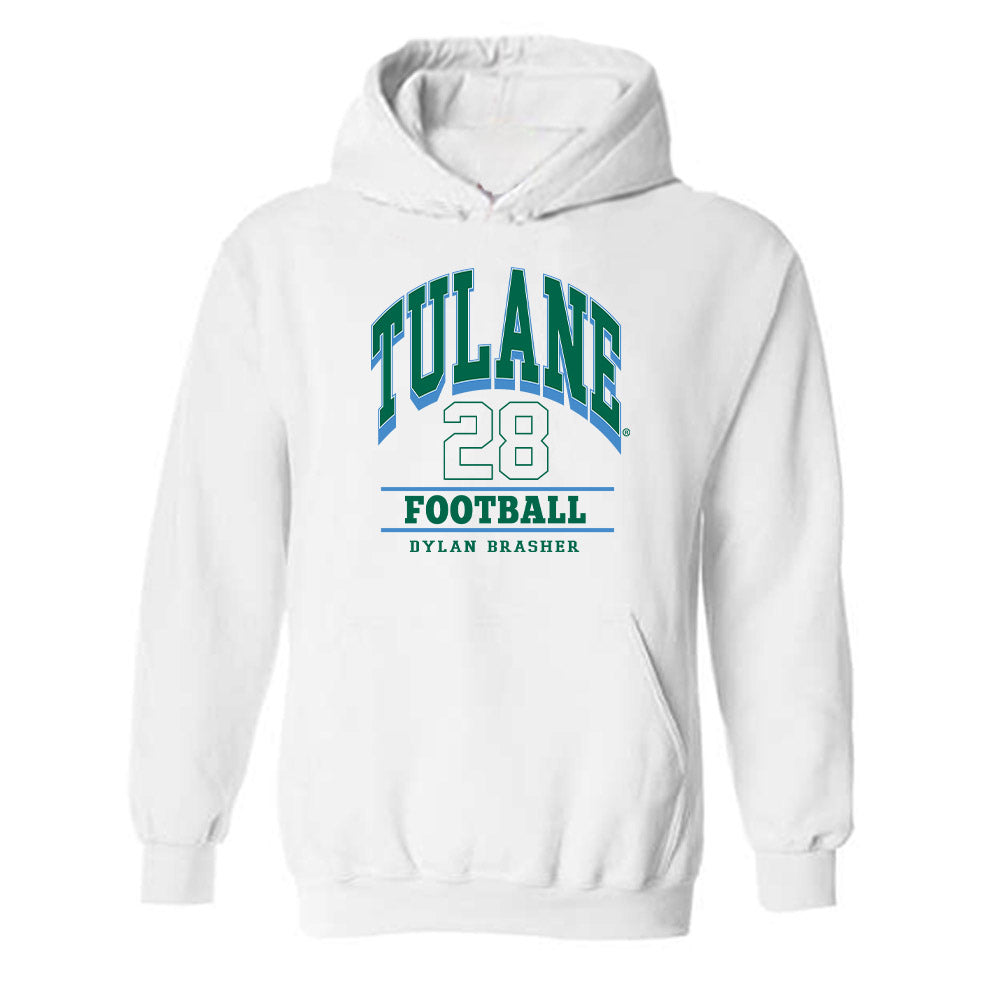 Tulane - NCAA Football : Dylan Brasher - Classic Fashion Shersey Hooded Sweatshirt-0