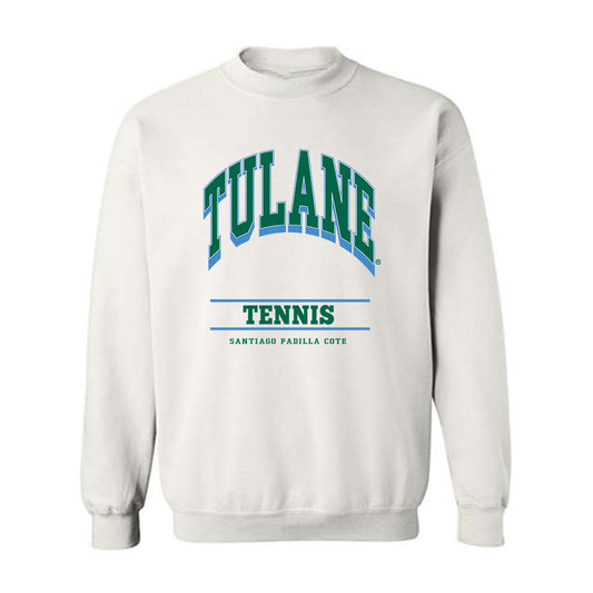 Tulane - NCAA Men's Tennis : Santiago Padilla Cote - Classic Fashion Shersey Crewneck Sweatshirt-0