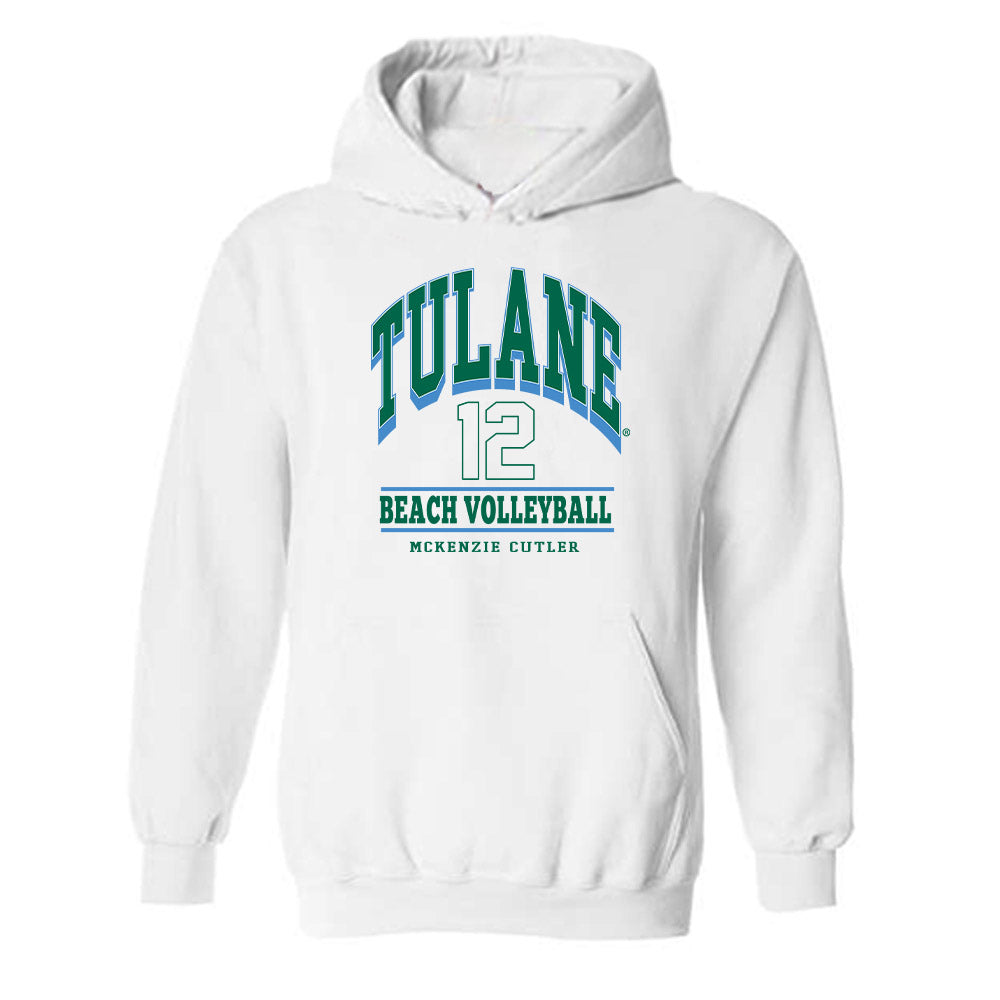 Tulane - NCAA Beach Volleyball : McKenzie Cutler - Classic Fashion Shersey Hooded Sweatshirt-0
