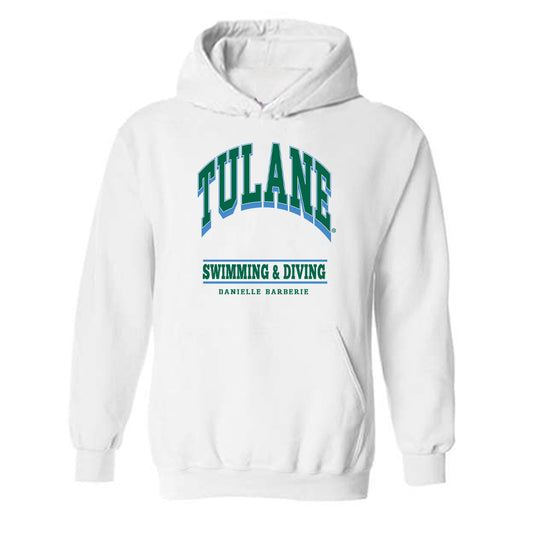 Tulane - NCAA Women's Swimming & Diving : Danielle Barberie - Classic Fashion Shersey Hooded Sweatshirt-0