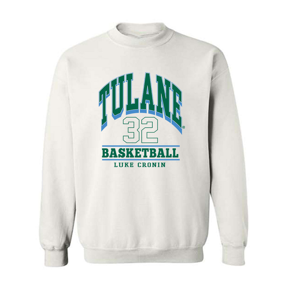 Tulane - NCAA Men's Basketball : Luke Cronin - Classic Fashion Shersey Crewneck Sweatshirt-0