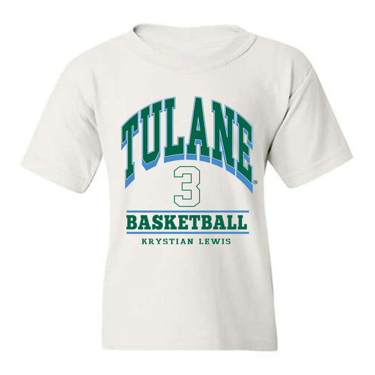 Tulane - NCAA Men's Basketball : Krystian Lewis - Classic Fashion Shersey Youth T-Shirt-0