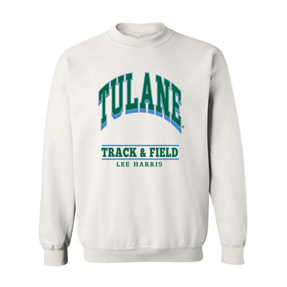 Tulane - NCAA Men's Track & Field : Lee Harris - Classic Fashion Shersey Crewneck Sweatshirt-0