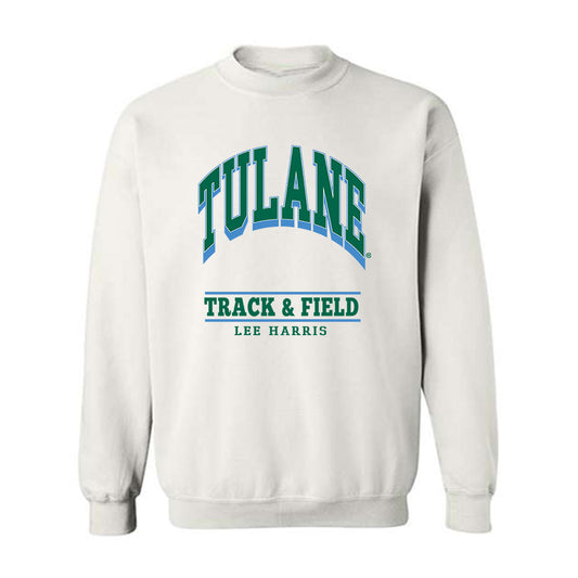 Tulane - NCAA Men's Track & Field : Lee Harris - Classic Fashion Shersey Crewneck Sweatshirt-0