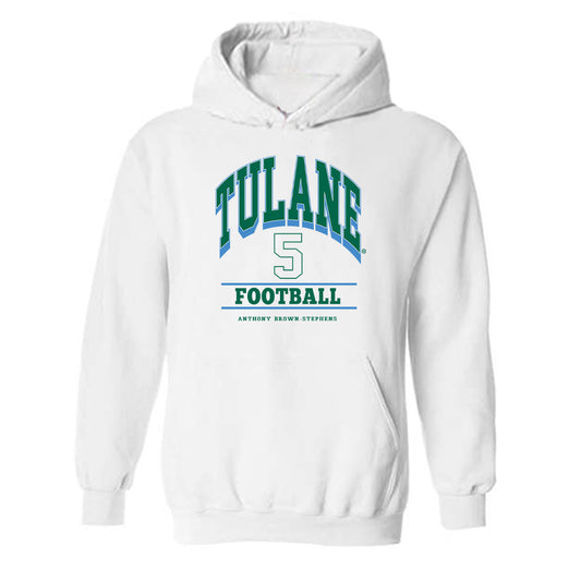 Tulane - NCAA Football : Anthony Brown-Stephens - Classic Fashion Shersey Hooded Sweatshirt-0
