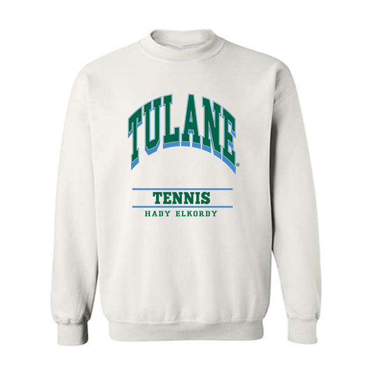 Tulane - NCAA Men's Tennis : Hady Elkordy - Classic Fashion Shersey Crewneck Sweatshirt-0