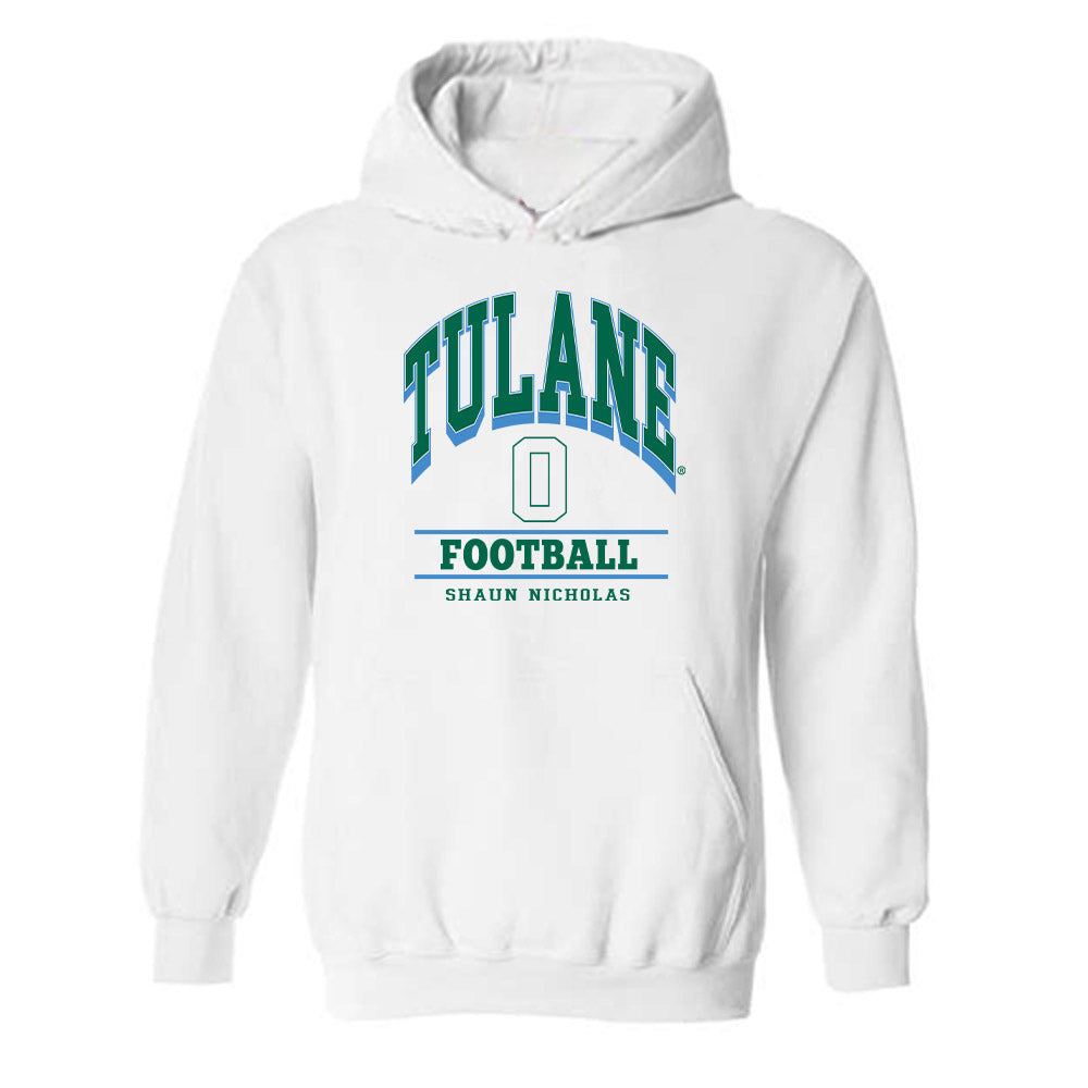 Tulane - NCAA Football : Shaun Nicholas - Classic Fashion Shersey Hooded Sweatshirt-0