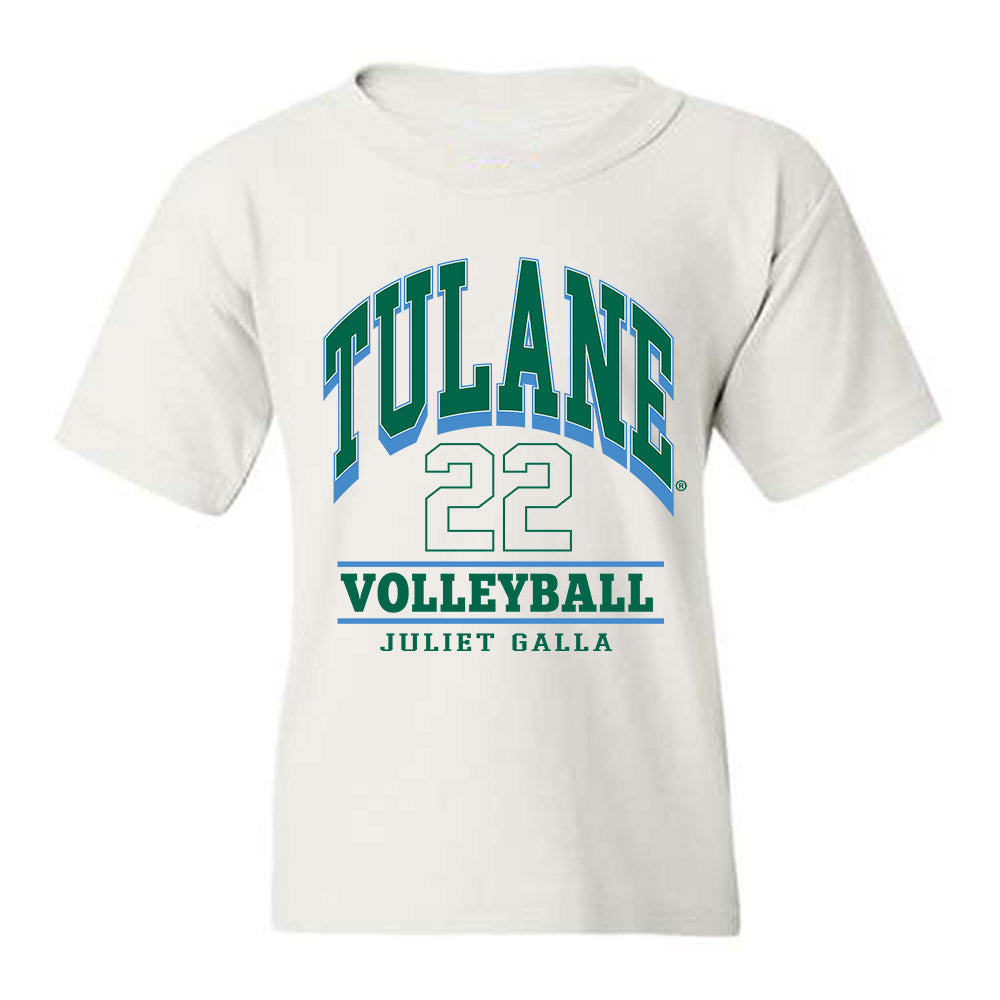 Tulane - NCAA Women's Volleyball : Juliet Galla - Classic Fashion Shersey Youth T-Shirt-0