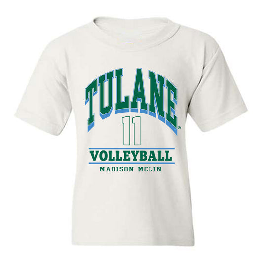 Tulane - NCAA Women's Volleyball : Madison McLin - Classic Fashion Shersey Youth T-Shirt-0