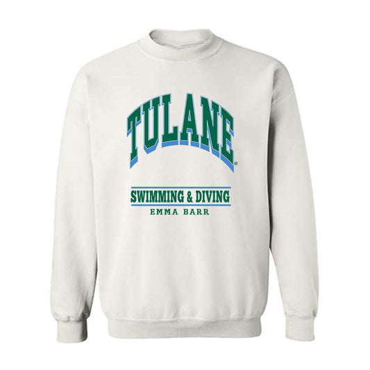 Tulane - NCAA Women's Swimming & Diving : Emma Barr - Classic Fashion Shersey Crewneck Sweatshirt-0