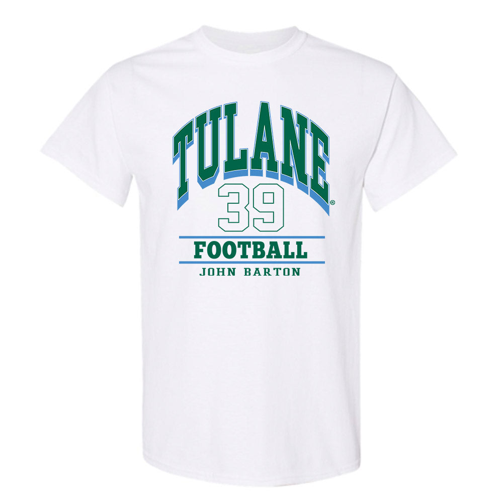 Tulane - NCAA Football : John Barton - Classic Fashion Shersey T-Shirt-0
