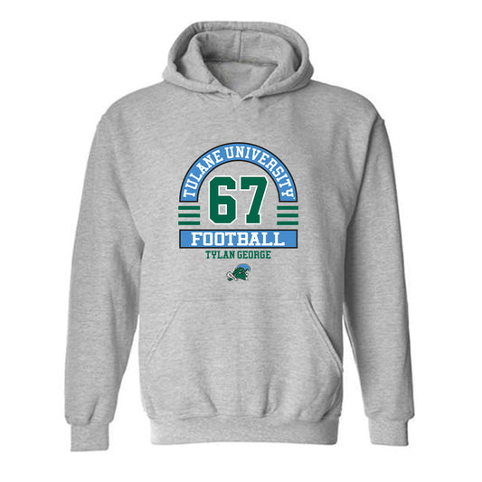 Tulane - NCAA Football : Tylan George - Classic Fashion Shersey Hooded Sweatshirt-0