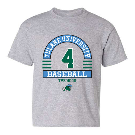 Tulane - NCAA Baseball : Tye Wood - Classic Fashion Shersey Youth T-Shirt-0