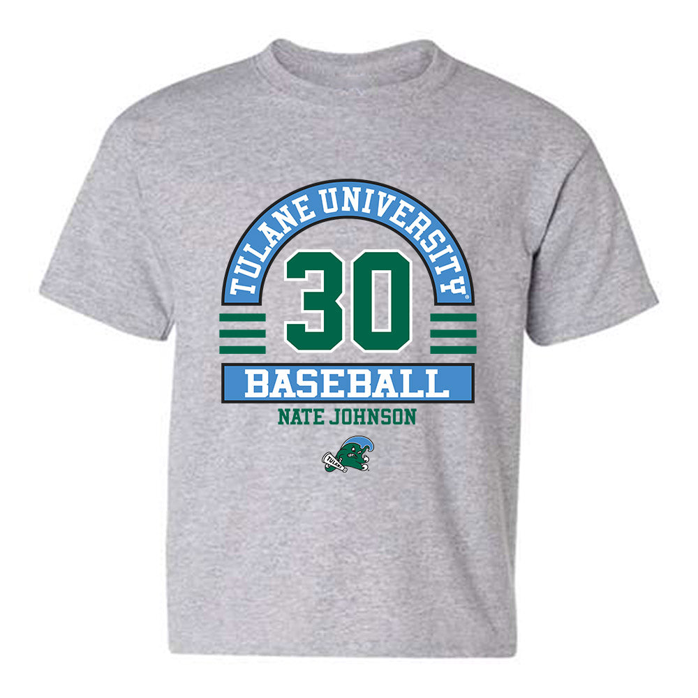 Tulane - NCAA Baseball : Nate Johnson - Classic Fashion Shersey Youth T-Shirt-0