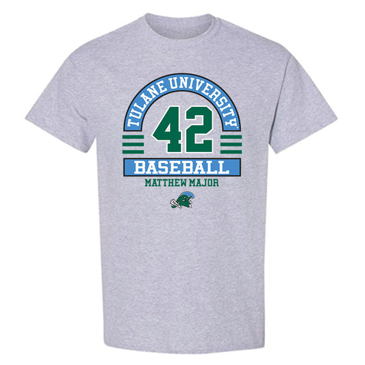 Tulane - NCAA Baseball : Matthew Major - Classic Fashion Shersey T-Shirt-0