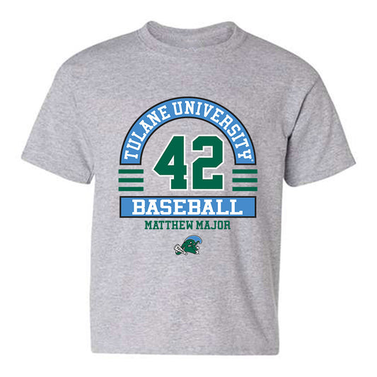 Tulane - NCAA Baseball : Matthew Major - Classic Fashion Shersey Youth T-Shirt-0