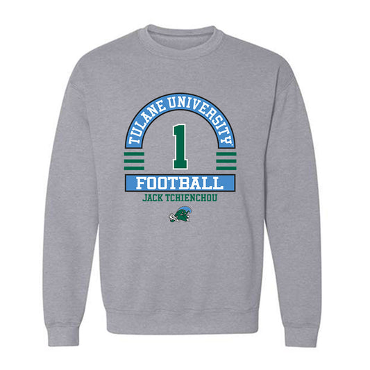 Tulane - NCAA Football : Jack Tchienchou - Classic Fashion Shersey Crewneck Sweatshirt-0