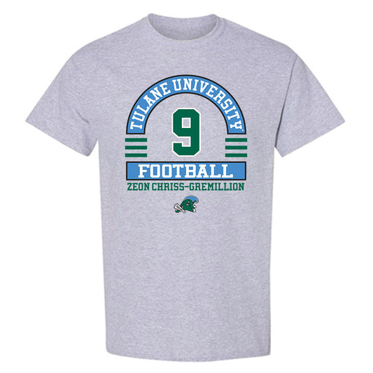 Tulane - NCAA Football : Zeon Chriss-Gremillion - Classic Fashion Shersey T-Shirt-0
