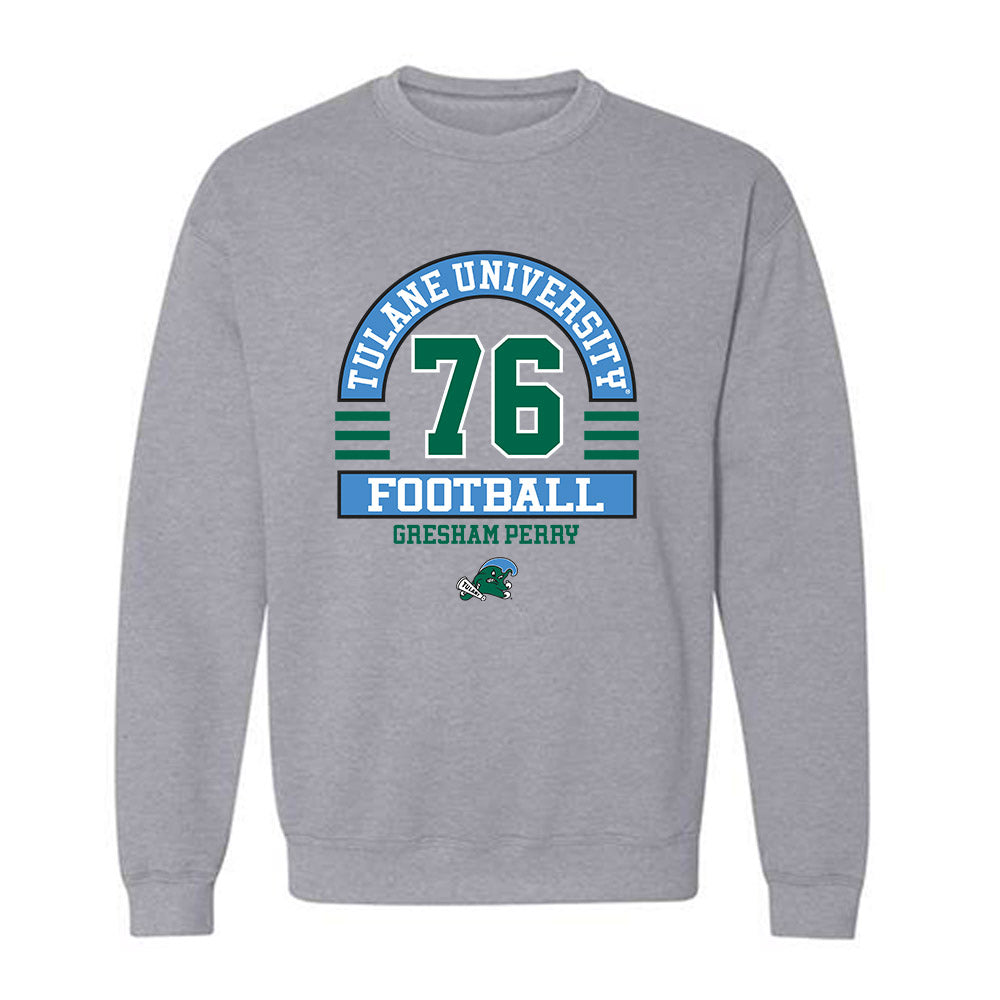 Tulane - NCAA Football : Gresham Perry - Classic Fashion Shersey Crewneck Sweatshirt-0