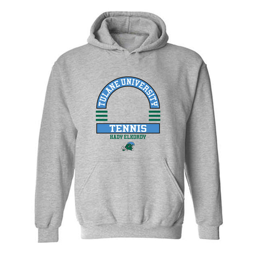 Tulane - NCAA Men's Tennis : Hady Elkordy - Classic Fashion Shersey Hooded Sweatshirt-0
