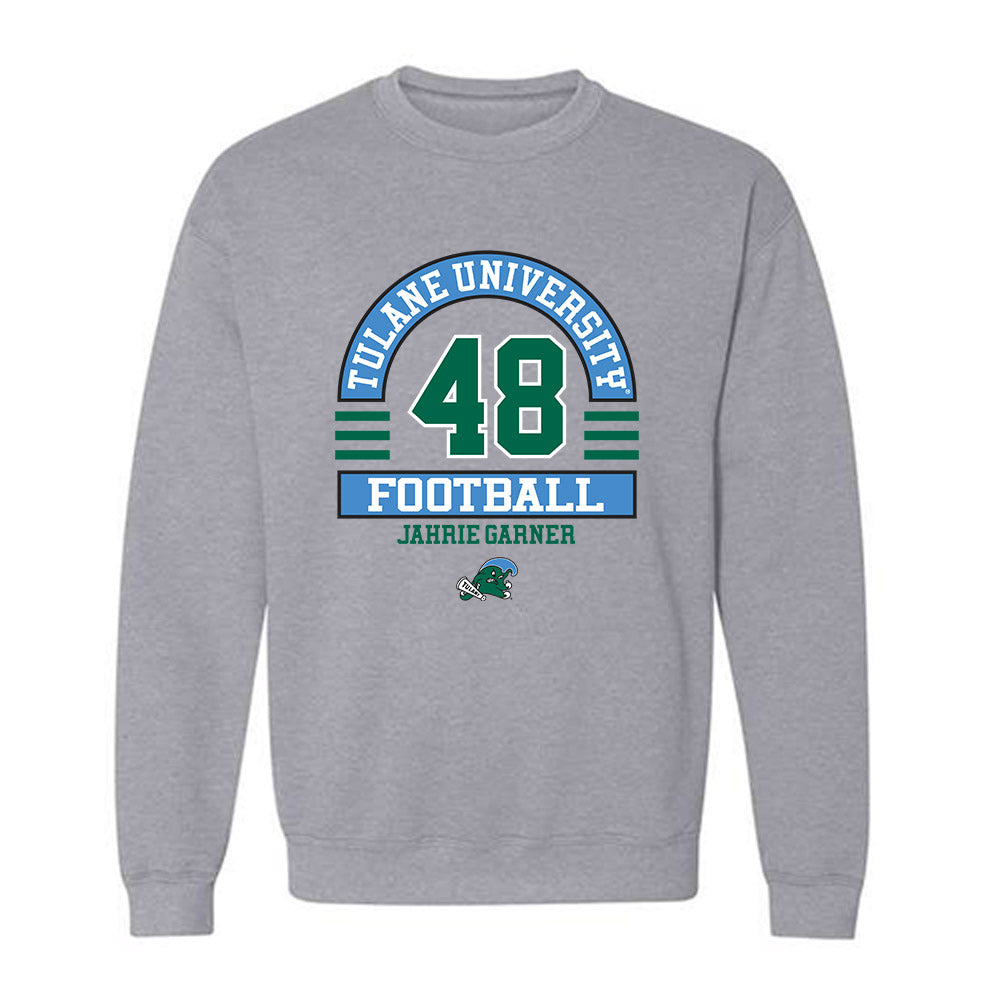 Tulane - NCAA Football : Jahrie Garner - Classic Fashion Shersey Crewneck Sweatshirt-0