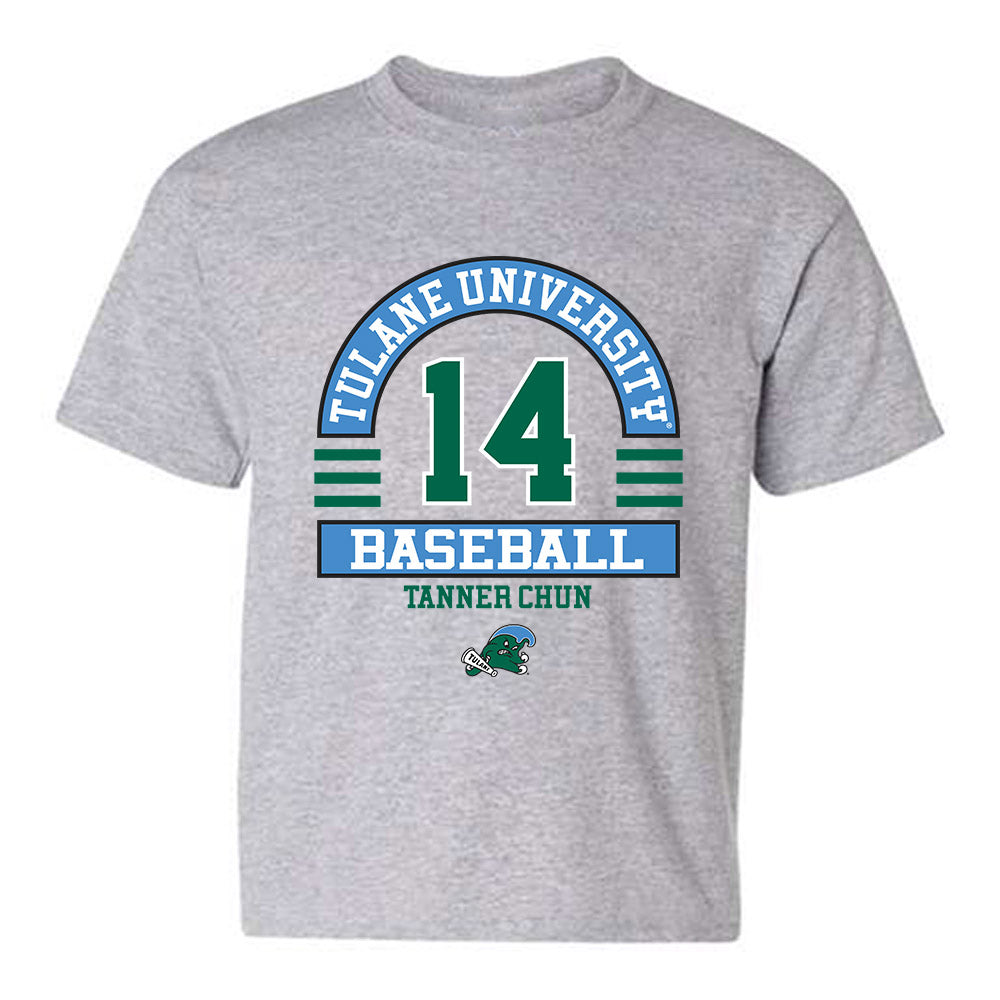 Tulane - NCAA Baseball : Tanner Chun - Classic Fashion Shersey Youth T-Shirt-0
