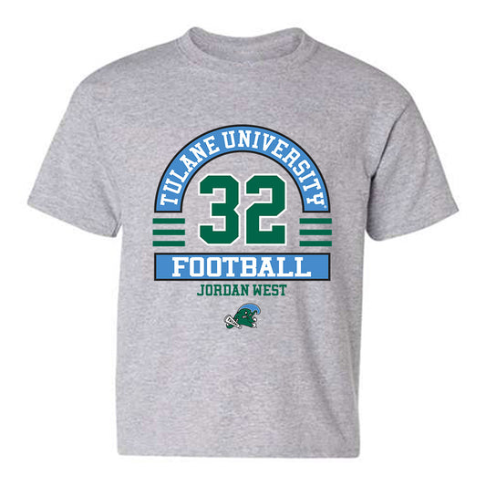 Tulane - NCAA Football : Jordan West - Classic Fashion Shersey Youth T-Shirt-0