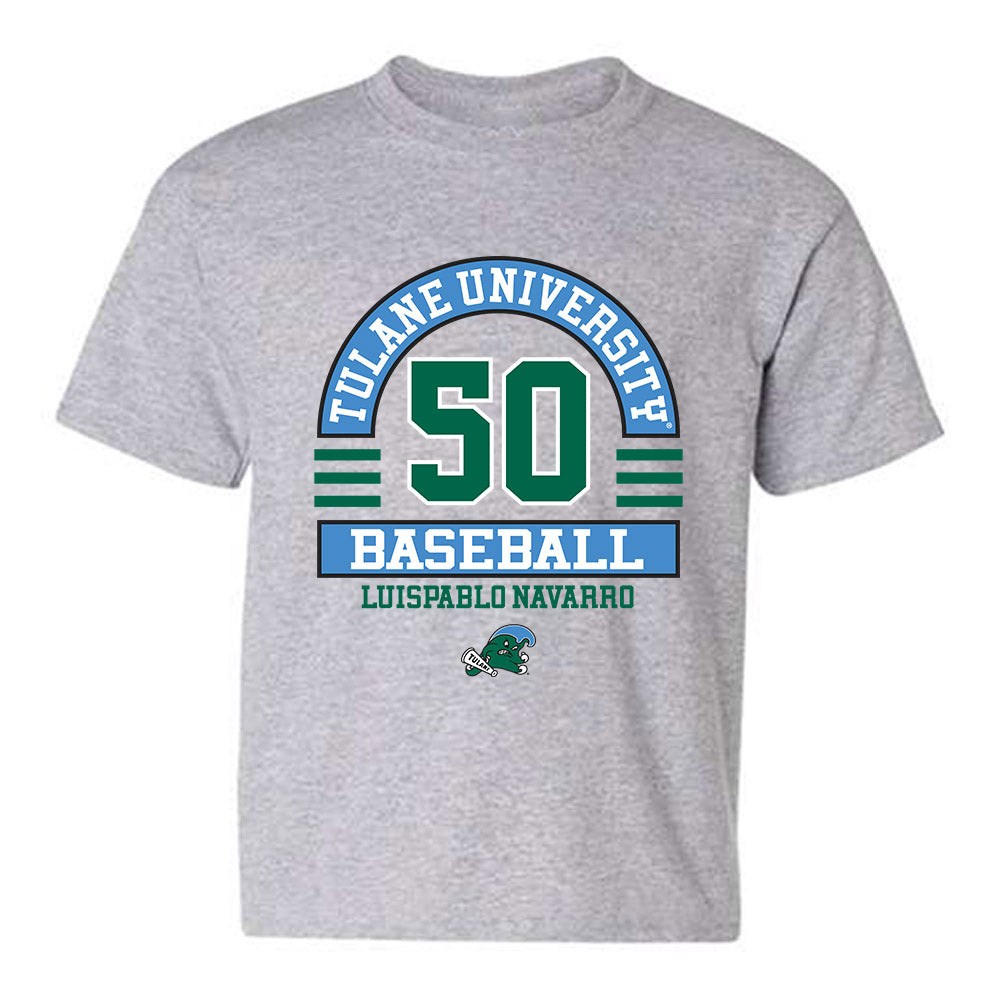 Tulane - NCAA Baseball : LuisPablo Navarro - Classic Fashion Shersey Youth T-Shirt-0