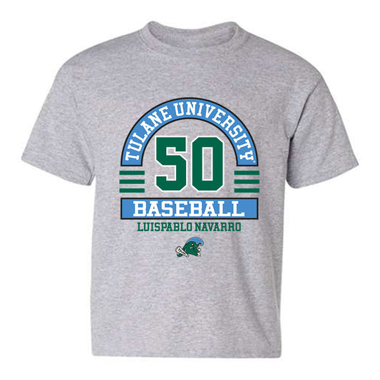 Tulane - NCAA Baseball : LuisPablo Navarro - Classic Fashion Shersey Youth T-Shirt-0