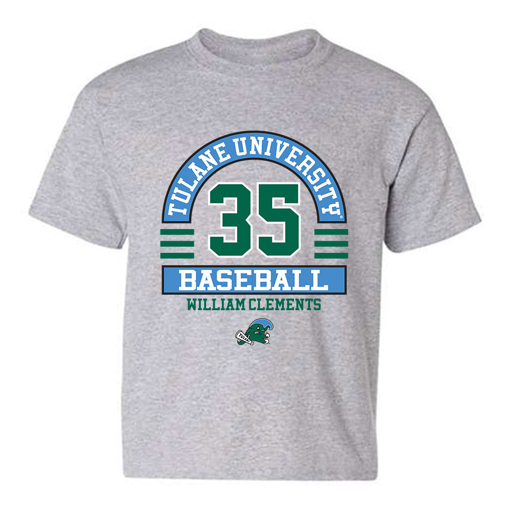 Tulane - NCAA Baseball : William Clements - Classic Fashion Shersey Youth T-Shirt-0