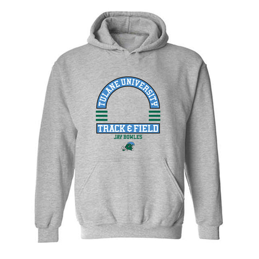 Tulane - NCAA Men's Track & Field : Jay Bowles - Classic Fashion Shersey Hooded Sweatshirt-0