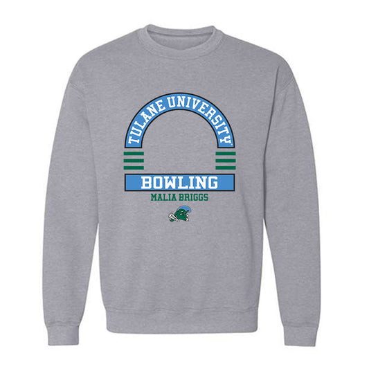 Tulane - NCAA Women's Bowling : Malia Briggs - Classic Fashion Shersey Crewneck Sweatshirt-0