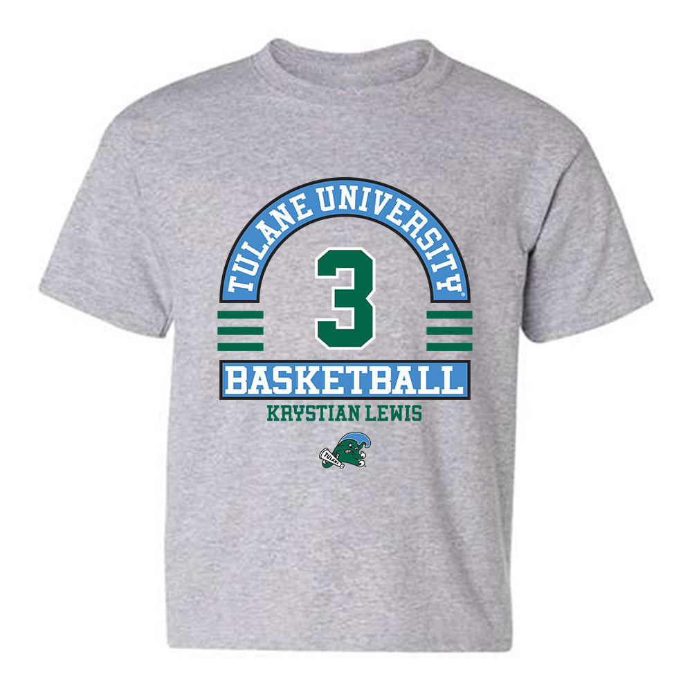 Tulane - NCAA Men's Basketball : Krystian Lewis - Classic Fashion Shersey Youth T-Shirt-0
