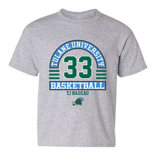 Tulane - NCAA Men's Basketball : Tj Nadeau - Classic Fashion Shersey Youth T-Shirt-0